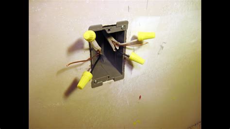 electrical box attach from back|electrical box for existing drywall.